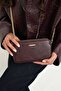 Daisy Model Genuine Leather Double Zipper Crossbody Women's Bag Si - 8