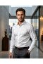 San Lucien Men's Slim Fit White Iron-Free 100% Pam Cotton N Iron - 2