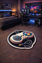 Non-Slip Sole Playstation Xbox Themed Machine Washable Gamer Youth Room Rug 180X180