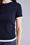100% Cotton Slim Fit Ribbed T-Shirt F3504Ax26Sp - 4