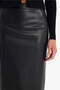 Kalem Normal Waist Faux Leather Midi Skirt G7735Ax26Sp - 5