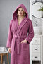 Cotton Piece Hooded Bathrobe for Women and Men Pocketed Hooded Premium Bathrobe - 2