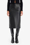 Kalem Normal Waist Faux Leather Midi Skirt G7735Ax26Sp - 4