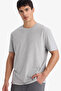 NEW REGULAR FIT %100 Pamuk Basic Tişört V7699AZ26SP - 4