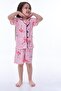Stretch Fabric Single Jersey Fabric Girls' Nightgown Set with Shorts - 3
