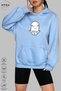Unisex Hoodie Capricorn Capricorn Printed Hooded Brushed Inside Oversized 100% Cotton Combed Cotton Sweatshirt - 3