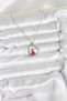 316L Steel Chain Silver Zircon Stone Christmas Theme Women's Necklace - 2