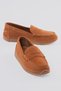 Women's Genuine Suede Loafers Comfort Sole Casual Shoes Monela Tan