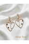 Design Heart Earrings - 3