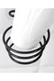 Strong Adhesive Hair Dryer Holder Bathroom Blow Dryer Hanger Matte Black Stainless Design - 5
