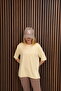 Long Oversized Slit T-Shirt, Off Shoulder, Crew Neck, Soft and Comfortable Oysho Fabric - 2