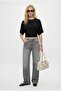Women's Zoe Fitted Crew Neck Short Sleeve Black Knitted Blouse - 2