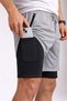 Men's Quick Dry Feature Training Astroturf Fitness Short Leggings Sports Shorts - 3