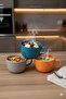 Jumbo Bowl Series - 6 Pieces - Multi-Purpose Colorful Glossy Bowls - - 5