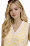 Yellow Heart V-Neck Regular Women's Sweater - 4