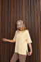 Long Oversized Slit T-Shirt, Off Shoulder, Crew Neck, Soft and Comfortable Oysho Fabric - 5