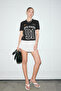 Rugba women's 100% washed black t-shirt with print detail - regular fit - 5