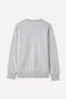 Women's gray printed bicycle collar oversize sweatshirt - 7