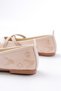 Embroidered Satin Ballet Flats with Orthopedic Sole - 4