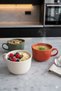 Jumbo Bowl Series - 3 Pieces - Green-Tile-Beige Color - Multi-Purpose Bowl - 3