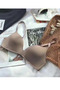 Laser Cut Seamless Gathering Women's Bra, Deep Low-Cut, Breathable Everyday Laser Bra - 5