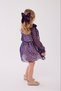 Girl's Dress Heart Patterned Ribbon Detailed Birthday Eid Special Day (Buckle Included) - 3