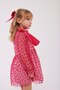 Girl's Dress Heart Patterned Ribbon Detailed Birthday Eid Special Day (Buckle Included) - 3