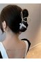 Rose Gold Stone Metal Hairpin with Fish Tail Figure - Stylish Hair Accessory - 2