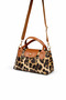 Women's Leopard Printed Li Crisscross Straps Mini Shoulder Bag - 6