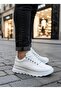 Ba0246 White Lace-Up High Sole Casual Men's Shoes