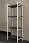 4-Tier Bathroom Kitchen Shelf Bathroom Cabinet Multi-Purpose Cabinet Metal Towel Kitchen Organizer Stylish Organizer - 4