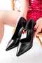 Women's Stiletto Pointed Toe 9cm Heeled Shoes - 3