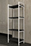 4-Tier Bathroom Kitchen Shelf Bathroom Cabinet Multi-Purpose Cabinet Metal Towel Kitchen Organizer Stylish Organizer - 4