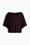 Cape-detail jersey top - 4