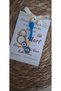 Women's Day Gift Card Double Evil Eye Beaded Keychain - 3