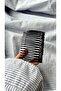 Black Twist Patterned Side Hair Comb - Retro Stylish Bun and Side Hair Accessory - 8
