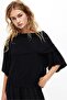 Cape-detail jersey top