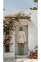 Women's Khaki Linen Muslin Palazzo Pants Does Not Show Underwear, Wide Legs, Suitable for Hijab Wear - 4