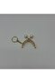 5.5cm Knob with Keychain Clips Pearl