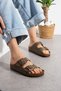 Milano Double Tape Buckled Slipper |   Comfortable Sole Casual Summer Shoes Sandals - Slipper - 4