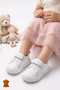 Genuine Leather Orthopedic Flexible Sole First Step Baby Sneaker Shoes - Wide Fit - 5
