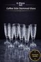Handmade Crackle Footed Coffee Water Glass with Footed Glass Cup 6 Pieces 130ml