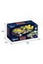 Transparent Gear Toy Car with Lights and Music, 360 Degree Rotating Twist and Turn Moving Car, Green - 5