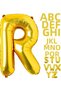 1 Piece 16 Inch 36 cm R Letter Gold Foil Balloon