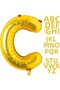 1 Piece 16 Inch 36 cm C Letter Gold Foil Balloon