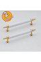 Dk160 White Gold Cabinet Drawer Furniture Handle 160 mm (2 Pieces)