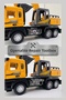 Metal Case Excavator Truck with Sound and Light 35 cm - Pull and Drop Construction Vehicle with 360 Degree Rotating Bucket - 2