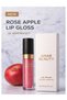 Lip Oil Gloss (Roseapple) Lip Gloss - 3D Plumping Effect, Moisturizing, Shining - 3