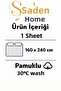 Cotton Person Cream (Ecru) Bedding Set Bed Sheet 160X240 cm - 3