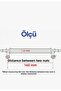 Dk160 White Gold Cabinet Drawer Furniture Handle 160 mm (2 Pieces) - 2